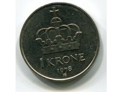 NORSKO. 1 krone 1978.