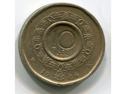 NORSKO. 10 kroner 1984.