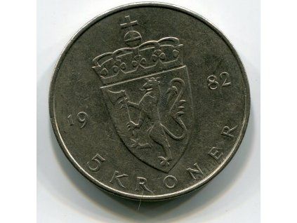 NORSKO. 5 kroner 1982.
