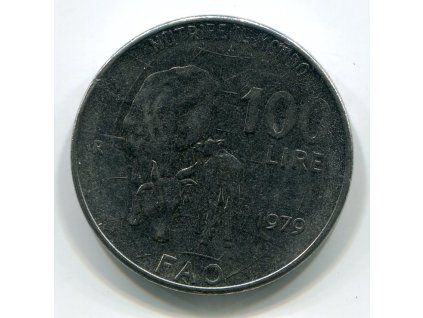 ITÁLIE. 100 lire 1979. KM-106