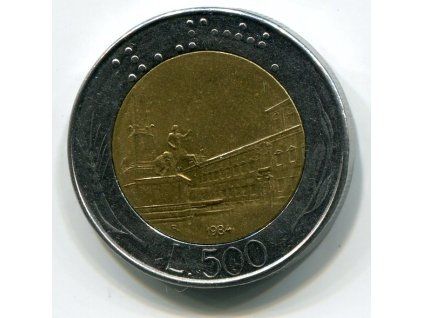 ITÁLIE. 500 lire 1984.