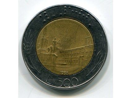ITÁLIE. 500 lire 1988.