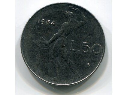 ITÁLIE. 50 lire 1964.