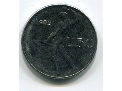 ITÁLIE. 50 lire 1983.