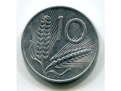 ITÁLIE. 10 lire 1967.