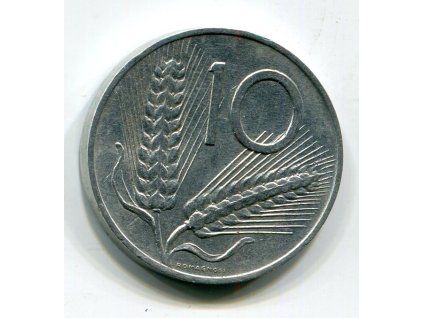 ITÁLIE. 10 lire 1971.