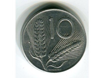 ITÁLIE. 10 lire 1977.