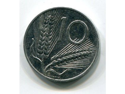 ITÁLIE. 10 lire 1980.