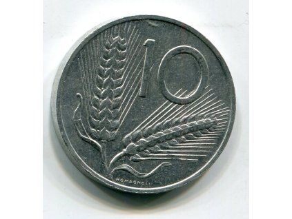 ITÁLIE. 10 lire 1989.