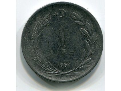 TURECKO. 1 lira 1962.