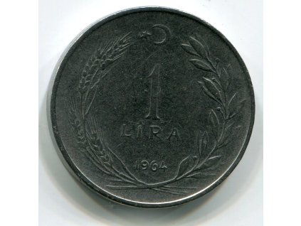 TURECKO. 1 lira 1964.