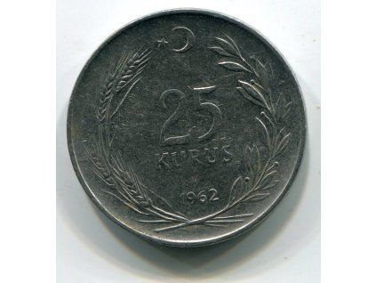 TURECKO. 25 kurus 1962. KM-892.2