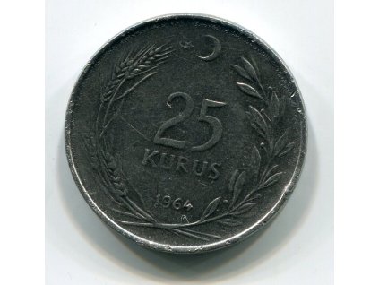 TURECKO. 25 kurus 1964. KM-892.2