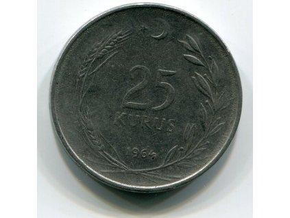 TURECKO. 25 kurus 1964. KM-892.2