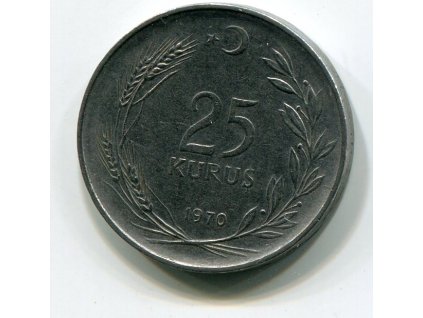 TURECKO. 25 kurus 1970. KM-892.3