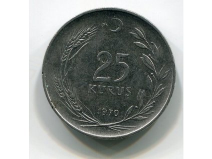 TURECKO. 25 kurus 1970. KM-892.3