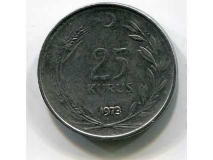 TURECKO. 25 kurus 1973.