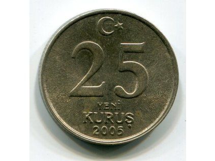TURECKO. 25 kurus 2005.