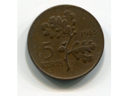 TURECKO. 5 kurus 1965.