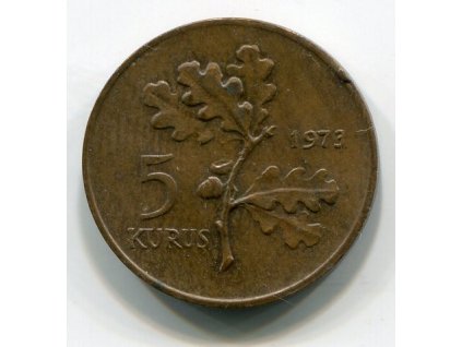 TURECKO. 5 kurus 1973.
