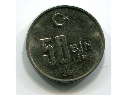 TURECKO. 50.000 lira (50 bin lira) 2001.