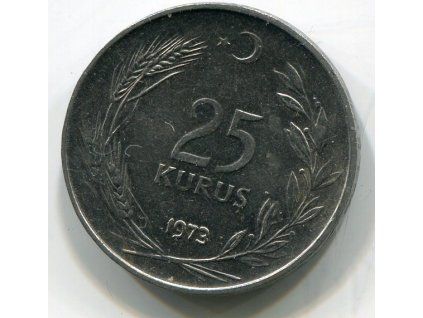TURECKO. 25 kurus 1973.