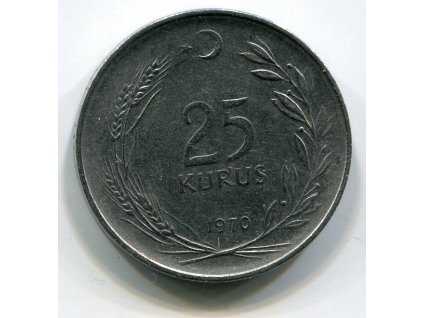 TURECKO. 25 kurus 1970. KM-892.3