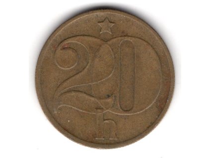 ČESKOSLOVENSKO. 20 haléřů 1974.