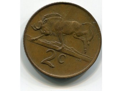 JIHOAFRICKÁ REPUBLIKA. 2 cents 1982.
