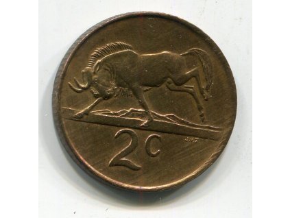 JIHOAFRICKÁ REPUBLIKA. 2 cents 1984.