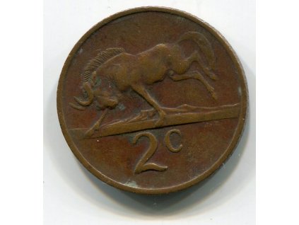 JIHOAFRICKÁ REPUBLIKA. 2 cents 1971.