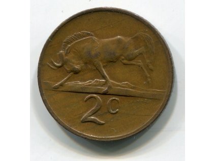 JIHOAFRICKÁ REPUBLIKA. 2 cents 1973.