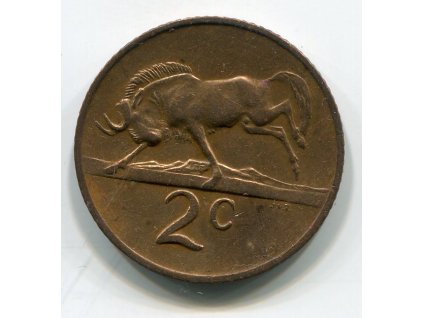JIHOAFRICKÁ REPUBLIKA. 2 cents 1974.