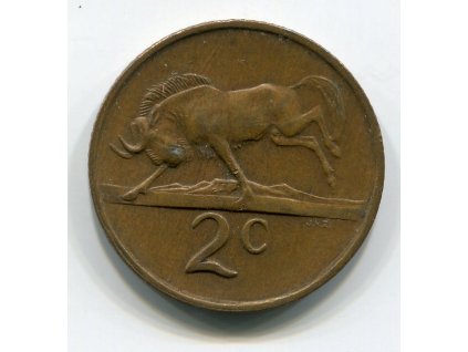 JIHOAFRICKÁ REPUBLIKA. 2 cents 1974.