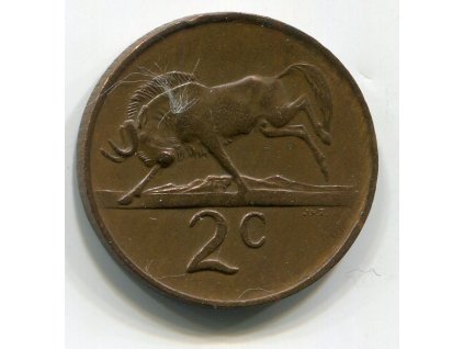 JIHOAFRICKÁ REPUBLIKA. 2 cents 1975.