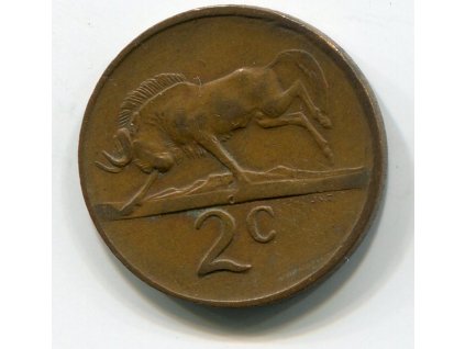 JIHOAFRICKÁ REPUBLIKA. 2 cents 1975.