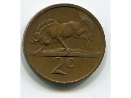 JIHOAFRICKÁ REPUBLIKA. 2 cents 1976.
