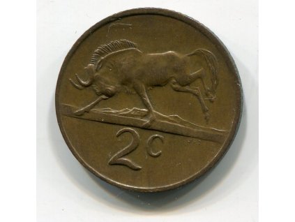 JIHOAFRICKÁ REPUBLIKA. 2 cents 1977.
