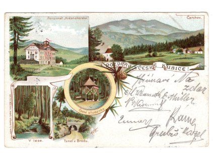 ČESKÁ KUBICE.1899. Litografie.