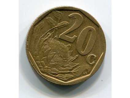 JIHOAFRICKÁ REPUBLIKA. 20 cents 1999.