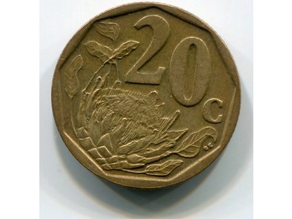 JIHOAFRICKÁ REPUBLIKA. 20 cents 2008.