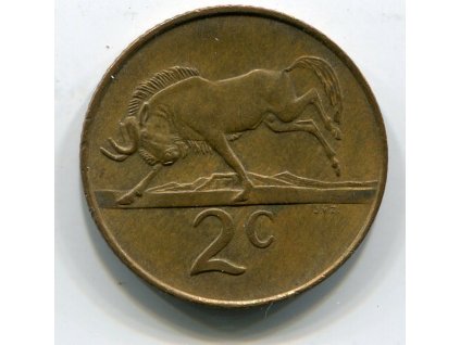 JIHOAFRICKÁ REPUBLIKA. 2 cents 1985.
