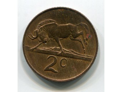 JIHOAFRICKÁ REPUBLIKA. 2 cents 1986.