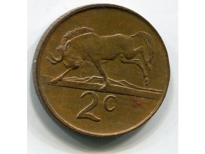 JIHOAFRICKÁ REPUBLIKA. 2 cents 1988.