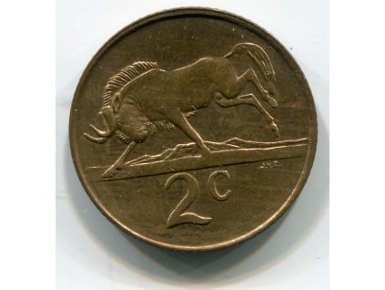 JIHOAFRICKÁ REPUBLIKA. 2 cents 1989.