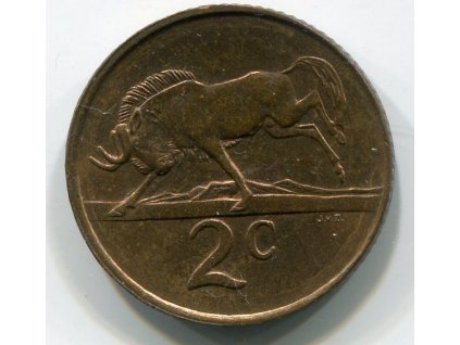 JIHOAFRICKÁ REPUBLIKA. 2 cents 1990.