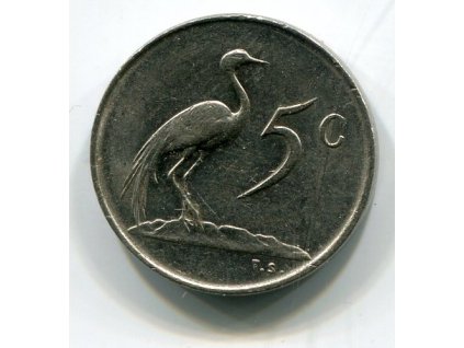 JIHOAFRICKÁ REPUBLIKA. 5 cents 1975. KM-84