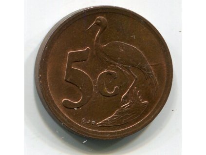 JIHOAFRICKÁ REPUBLIKA. 5 cents 1990.