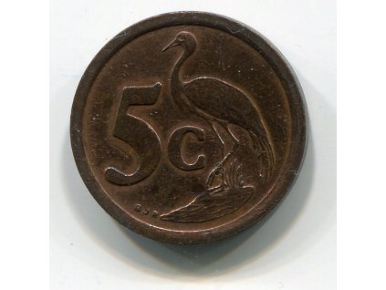 JIHOAFRICKÁ REPUBLIKA. 5 cents 1994.