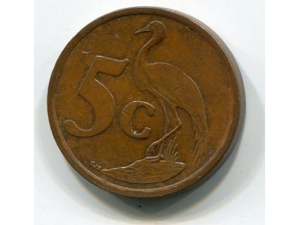 JIHOAFRICKÁ REPUBLIKA. 5 cents 1999.